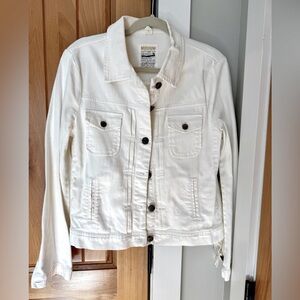 J crew cropped denim jacket with stretch vintage